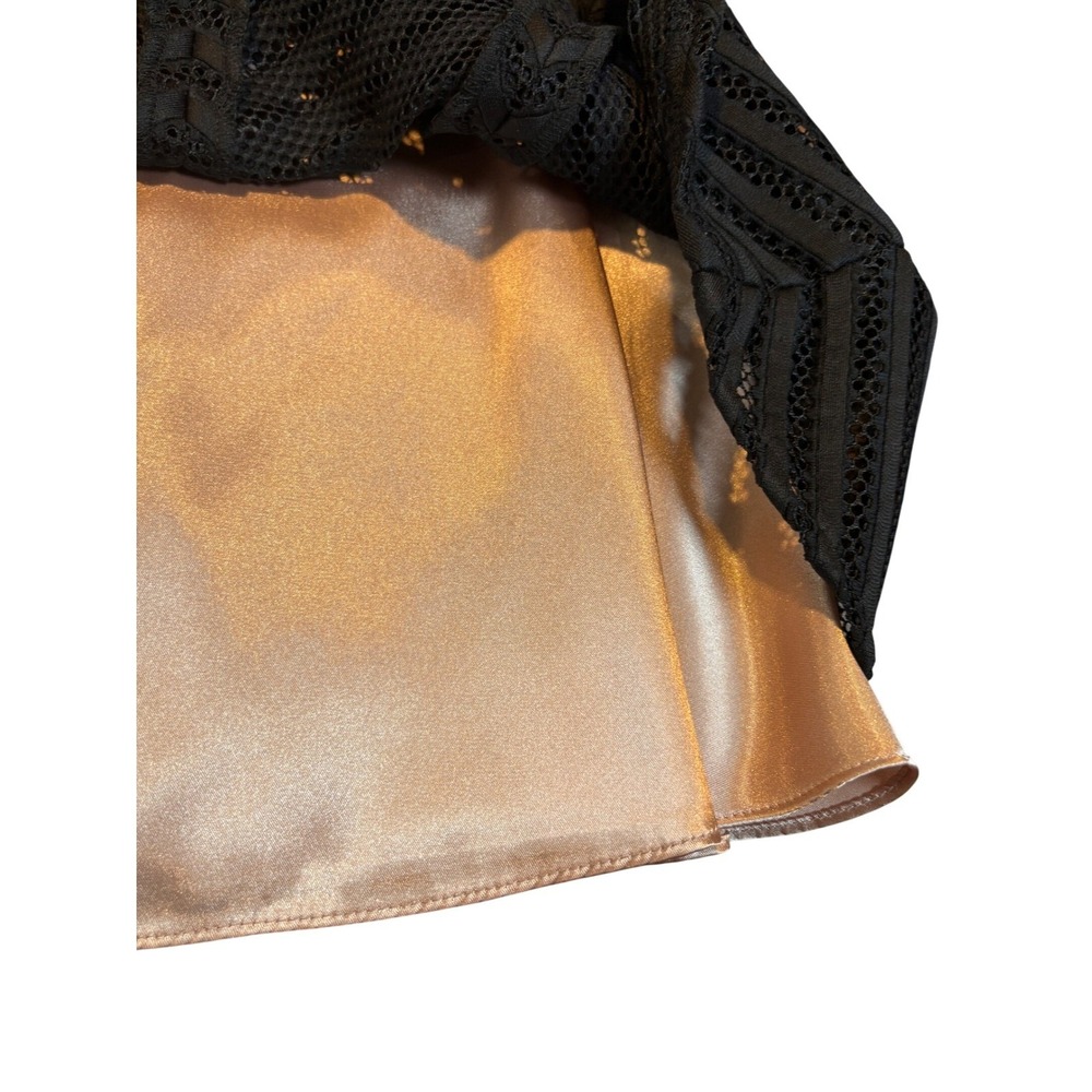 Betsy & Adam Black Sheer Illusion Mesh Party Fit & Flare‎ Dress Cocktail Size 4 - Picture 11 of 11